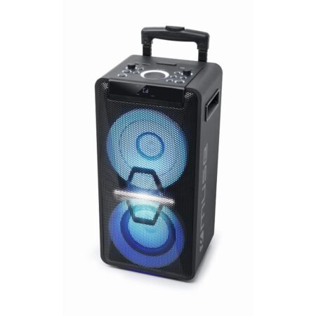 Lautsprecher-Muse M-1920DJ - mit Akku, 300 W, CD, Bluetooth und Lichteffekten (USB, AUX, Fernbedienung) Schwarz