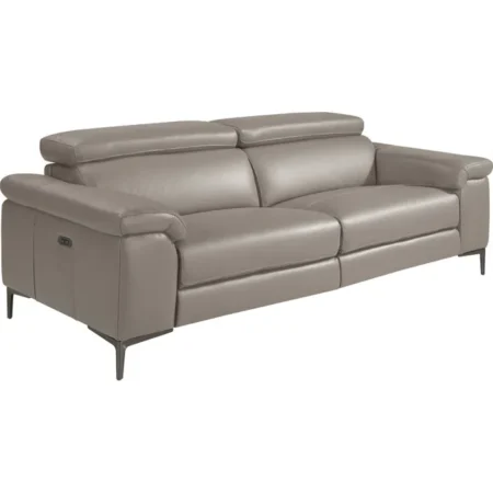 Designer Relax Sofa Aus Grauem Leder Angel Cerda