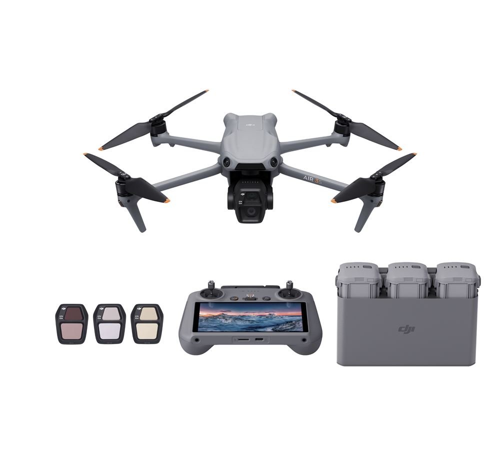 DJI Air 3S Fly More Combo RC 2 Grau und Schwarz