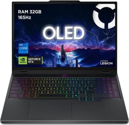 Gaming Laptop Lenovo Legion 5 15IRX10 15,1" OLED Intel® Core™ i7 32 GB RAM 1 TB SSD Nvidia GeForce RTX 5070 Schwarz