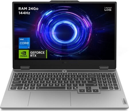 Gaming Laptop Lenovo LOQ 15IRX10 15,6" Full HD 144 Hz Intel® Core™ i7 24 GB RAM 1 TB SSD Nvidia GeForce RTX 5060 Grau luna
