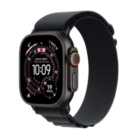 Apple Watch Ultra 3 GPS + Cellular 49mm Schwarzes Titangehäuse mit alpiner Schnalle schwarz Medium