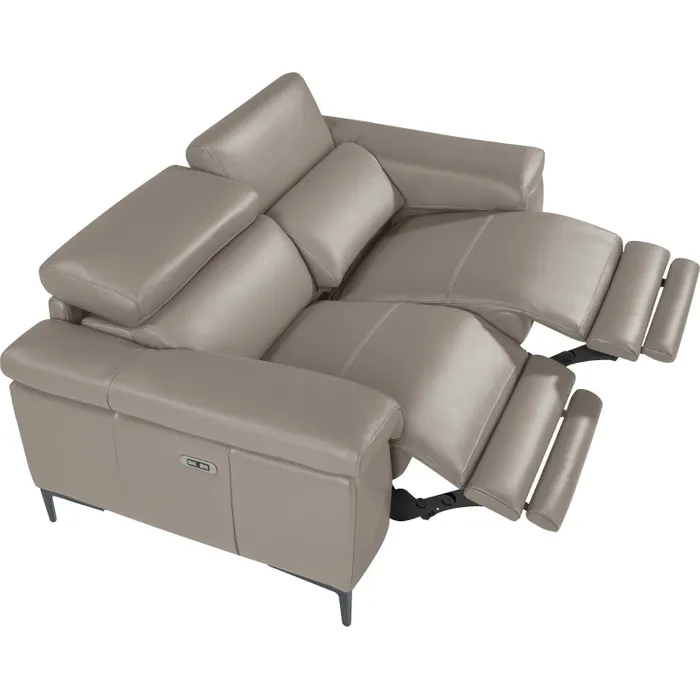 Designer Relax Sofa Aus Grauem Leder Angel Cerda – Image 3