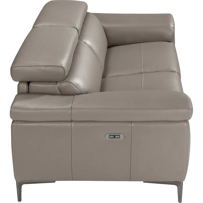 Designer Relax Sofa Aus Grauem Leder Angel Cerda – Image 5