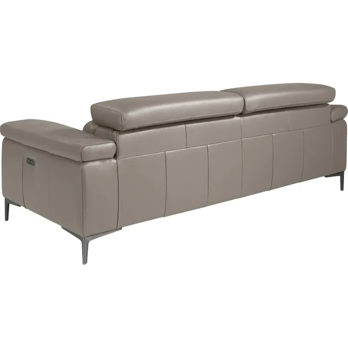 Designer Relax Sofa Aus Grauem Leder Angel Cerda – Image 7